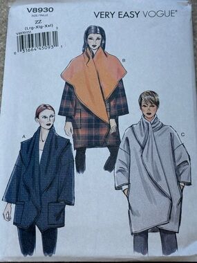 Vogue women's jacket sewing pattern
